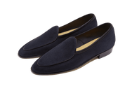 Sagan Classic Loafers in Midnight Navy Asteria Suede with Grip