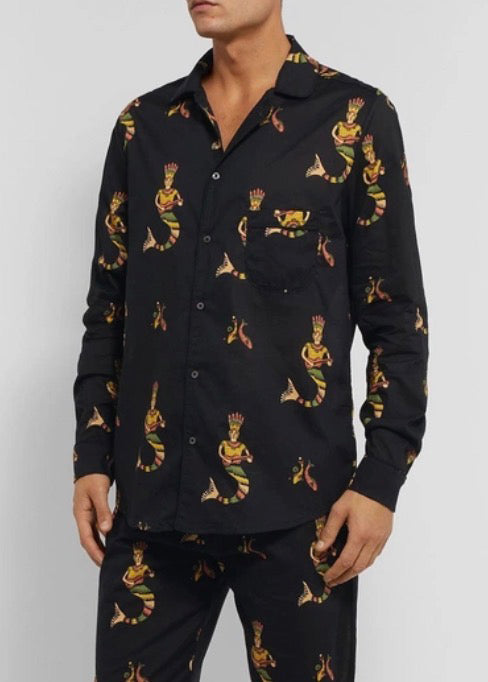 Desmond & Dempsey - MERMAID Unisex Pyjama Shirt - Size XL