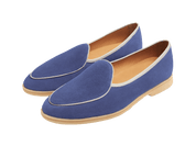 Stride Loafers in Ultramarine Glove Suede Natural Sole