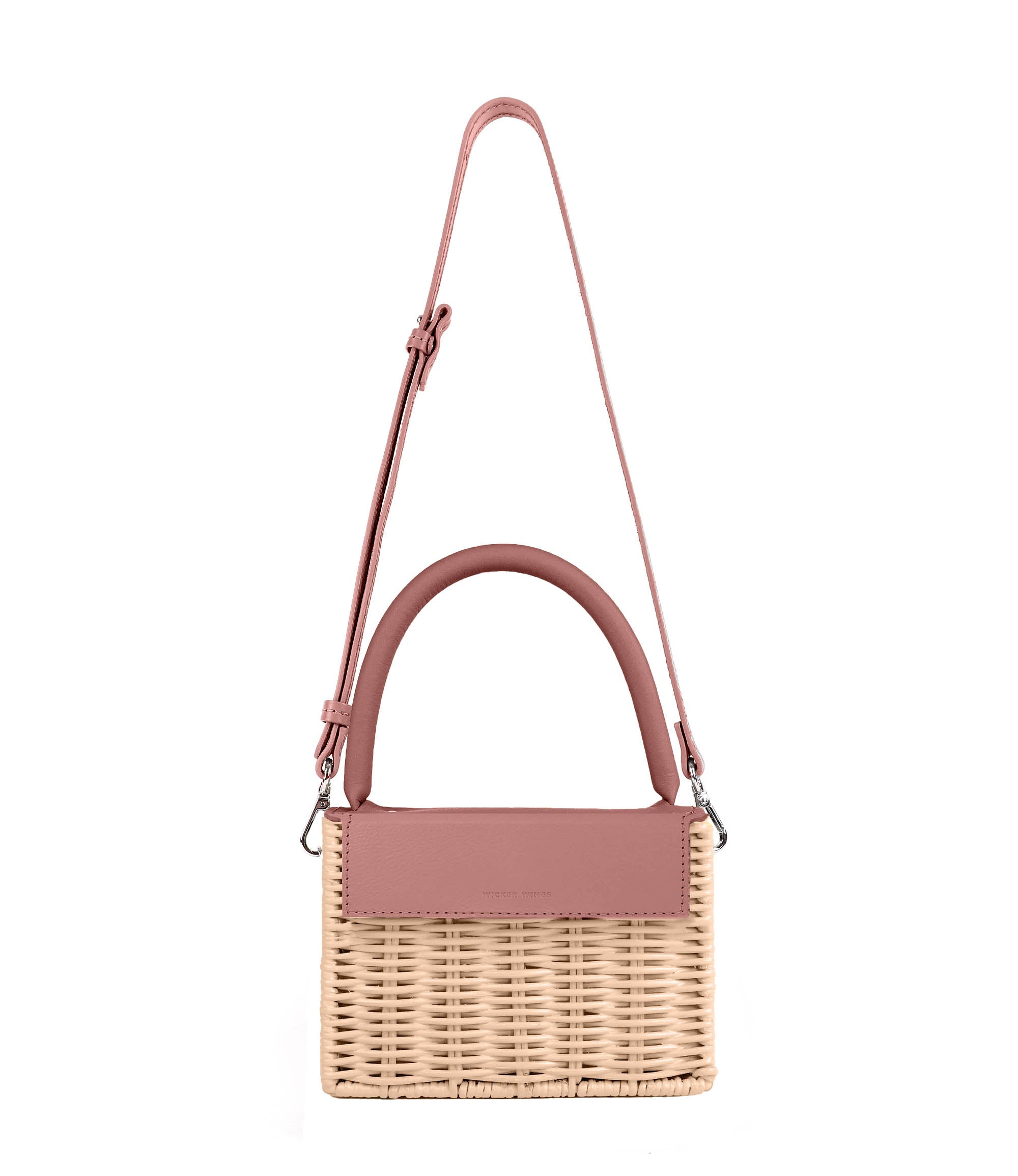 MiniTao-ShorterFlap-BabingHandle-Dusk-FrontwithStrap-NaturalBasket-Wicker-Wings-Basket-Handbag-Rattan-Bags-Wicker-Bags-UK-Wicker-Bags-Wicker-Bag-Straw-Basket-Handbag-Wicker-Handbag--E.jpg