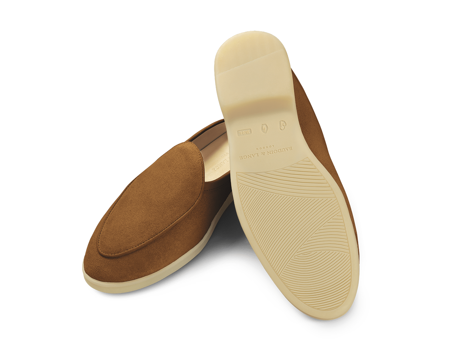 Stride Mule Loafers in Earth Glove Suede Natural Sole