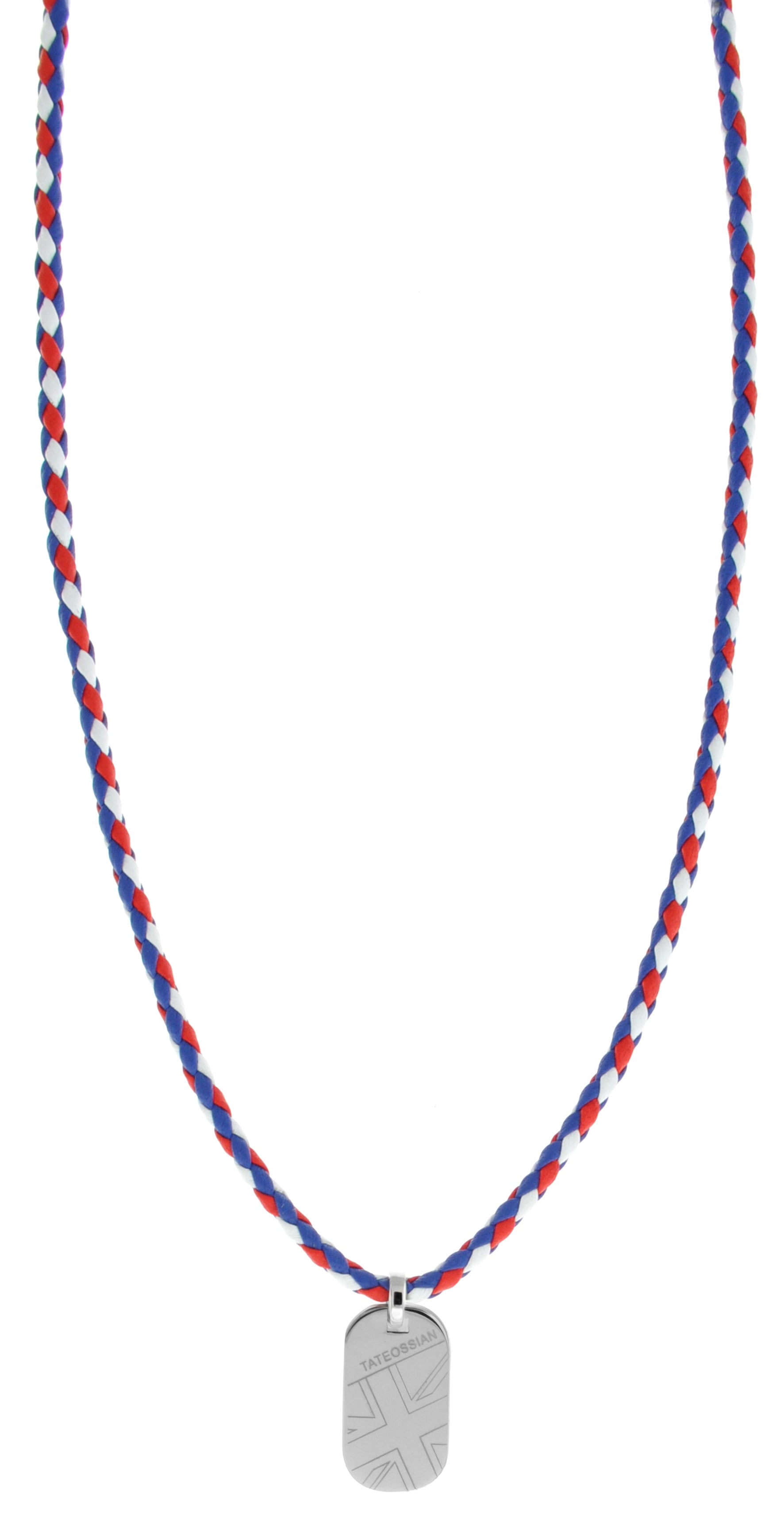 Tateossian Britannia Mini ID Tag Necklace