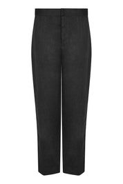 Olbia Black Linen Tailored Trouser