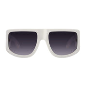 Nué Studio - IT GIRL SUNGLASSES IN WHITE WITH CRYSTALS - SAMPLE SALE LONDON 