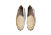 Stride Loafers in Tundra Gold Calf Hair Grey Sole