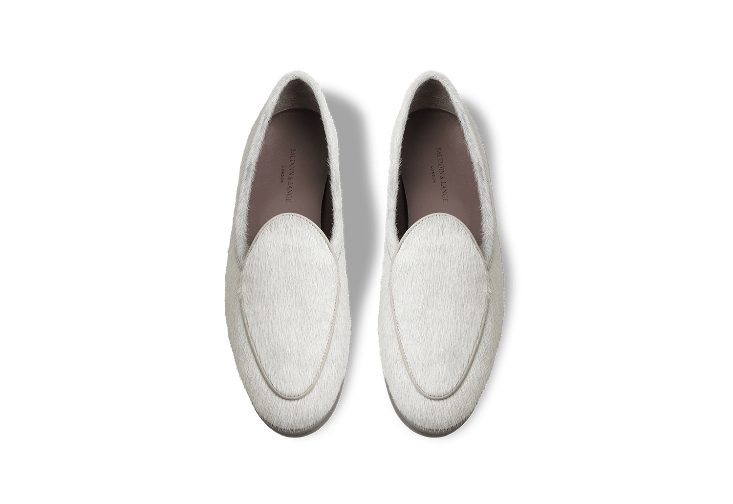 Stride Loafers in Neige Calf Hair