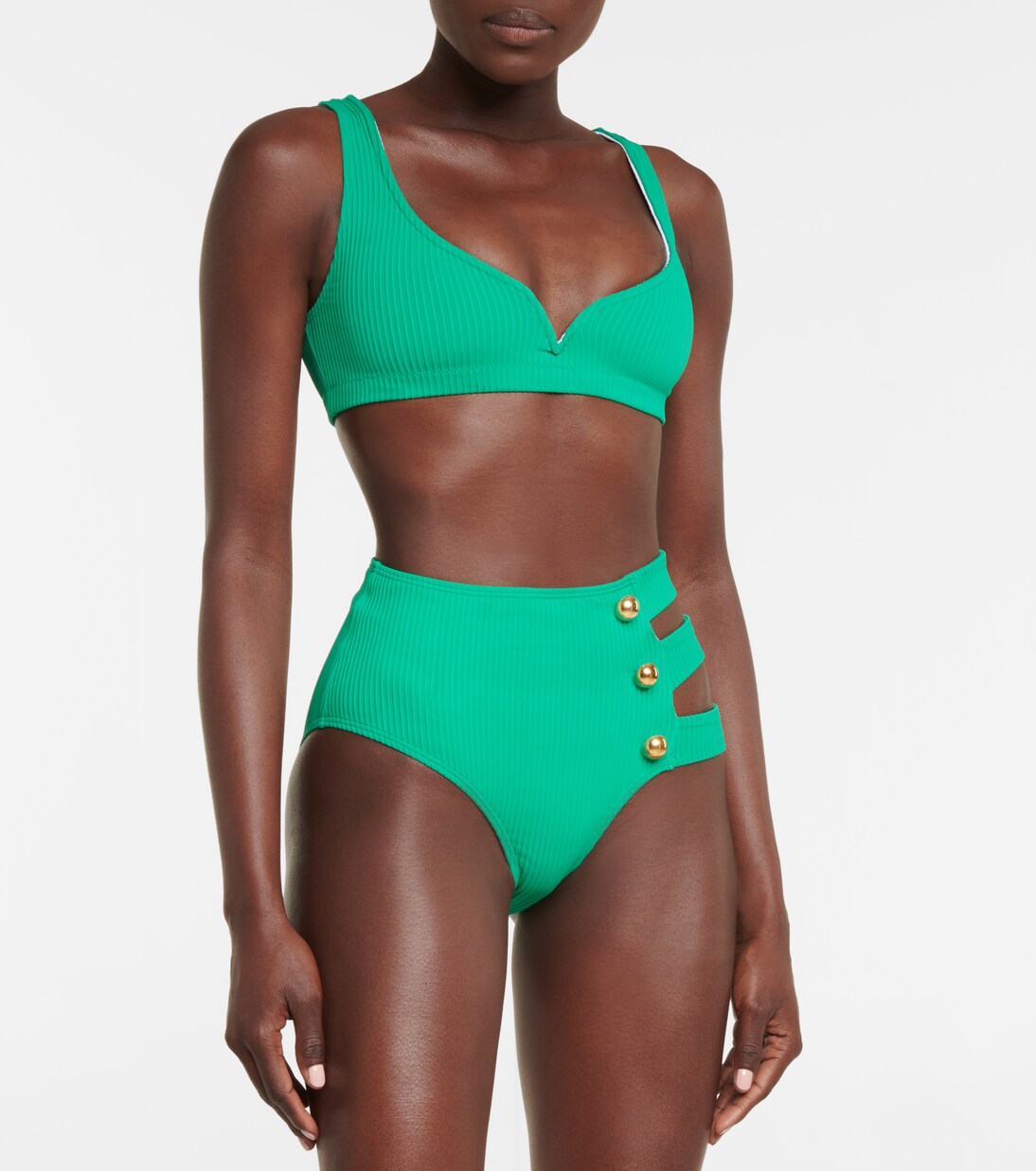 ALEXANDRA MIRO KAMALA BIKINI TOP EMERALD
