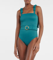 ALEXANDRA AUDREY SWIMSUIT TEAL RIB XS