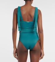 ALEXANDRA AUDREY SWIMSUIT TEAL RIB XS