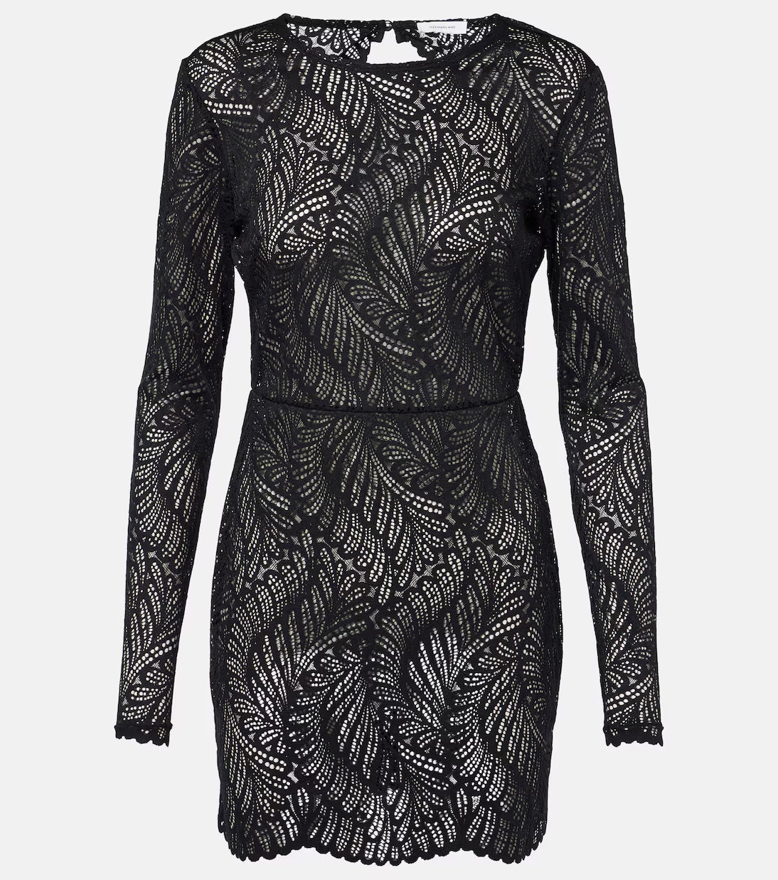 ALEXANDRA MIRO GENEVIEVE MINI DRESS BLACK LACE M