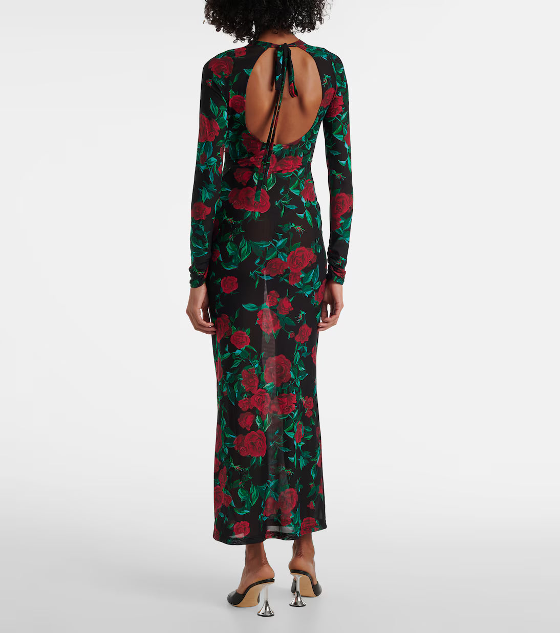 ALEXANDRA MIRO SELENE DRESS BLACK ROSE L