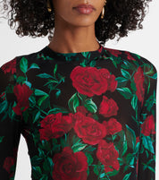 ALEXANDRA MIRO SELENE DRESS BLACK ROSE L