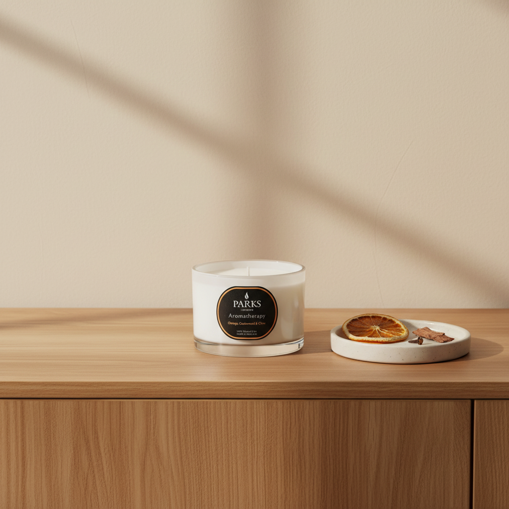 AROMATHERAPY ORANGE CEDAR & CLOVE 70G CANDLE