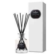 Parks Aromatherapy diffuser with black sticks and white packaging on a white background