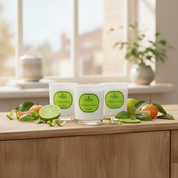 LIME, BASIL & MANDARIN 3 CANDLE SET