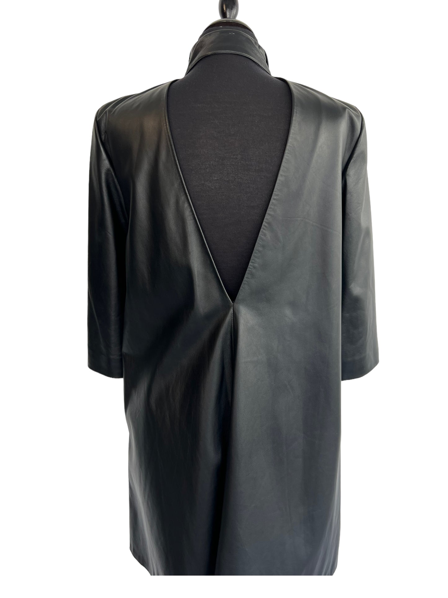 PRITCH London -  Leather Shirt Dress - Size M