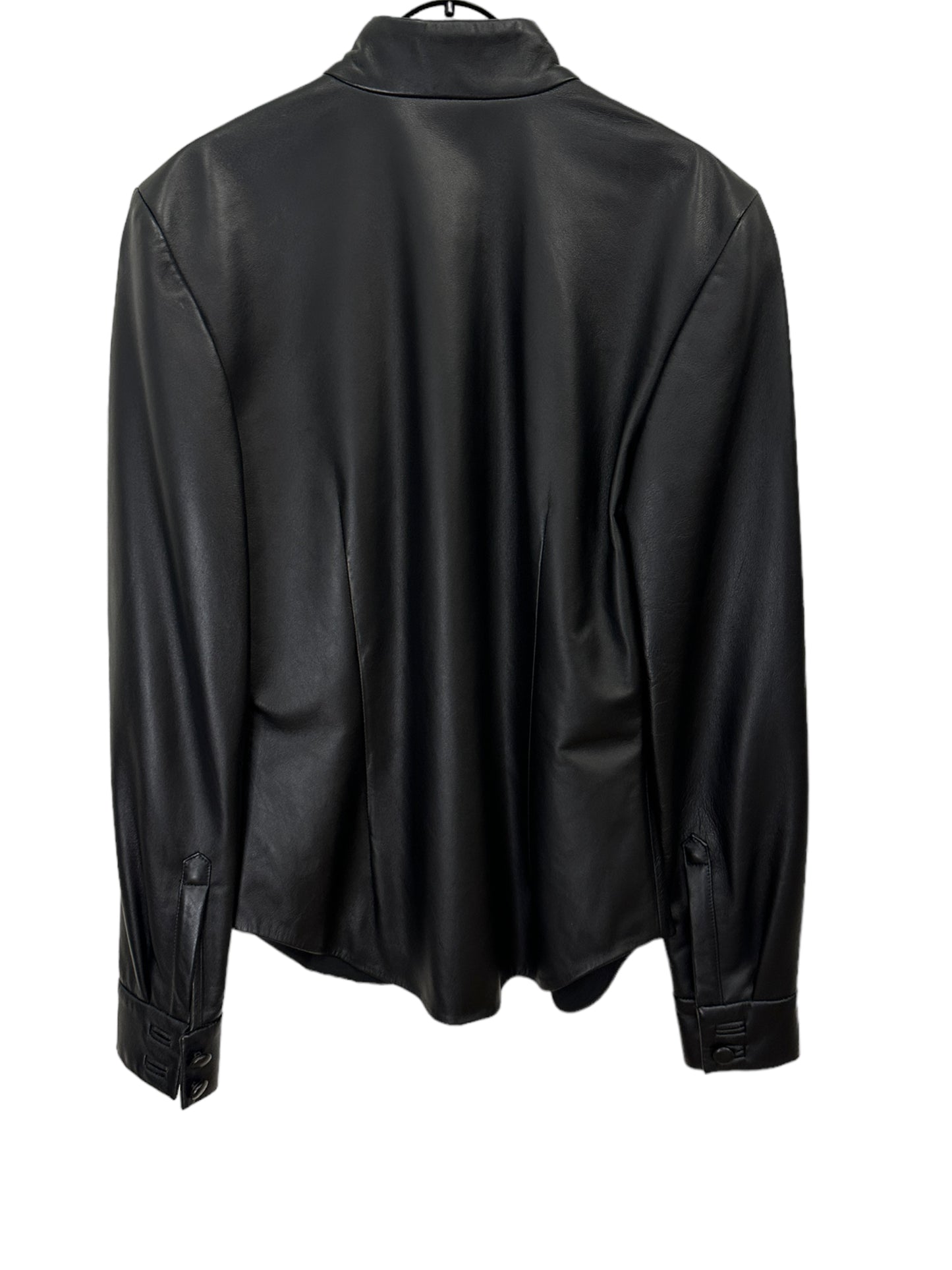 PRITCH London - Leather Shirt Black - Size XS
