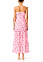 Elliatt Sola Dress - Pink Polka Dot Size S/UK8