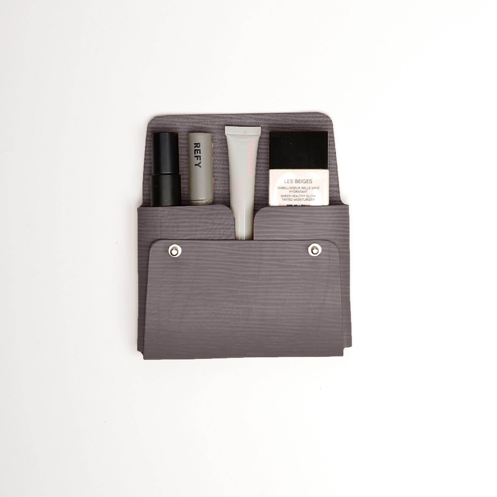 Grey Wavy Medium Pouch