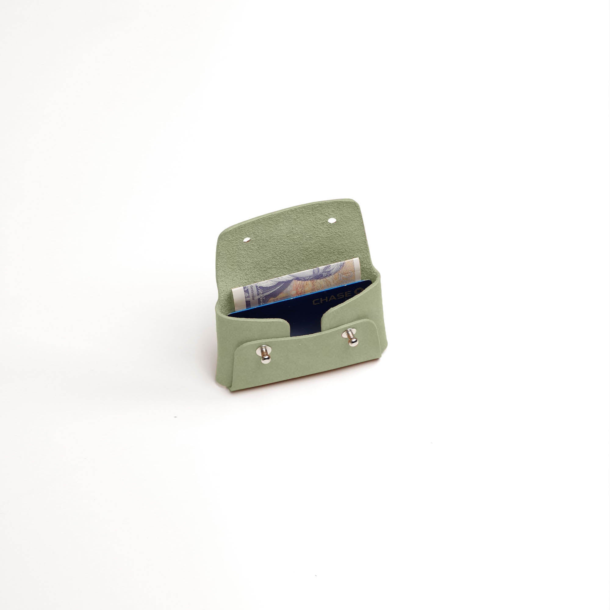 Sage Suede Kuai Small Pouch