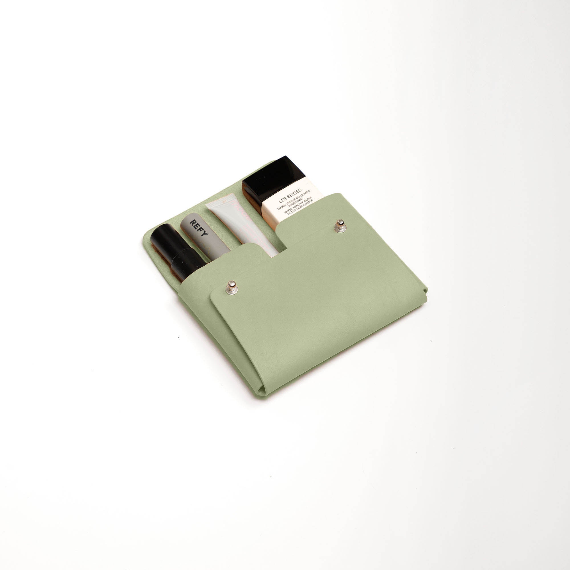 Sage Suede Medium Pouch