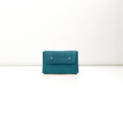 Teal Suede Kuai Small Pouch