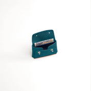 Teal Suede Kuai Small Pouch
