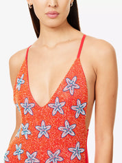 Oceanus Mias Marina Beaded Swimsuit