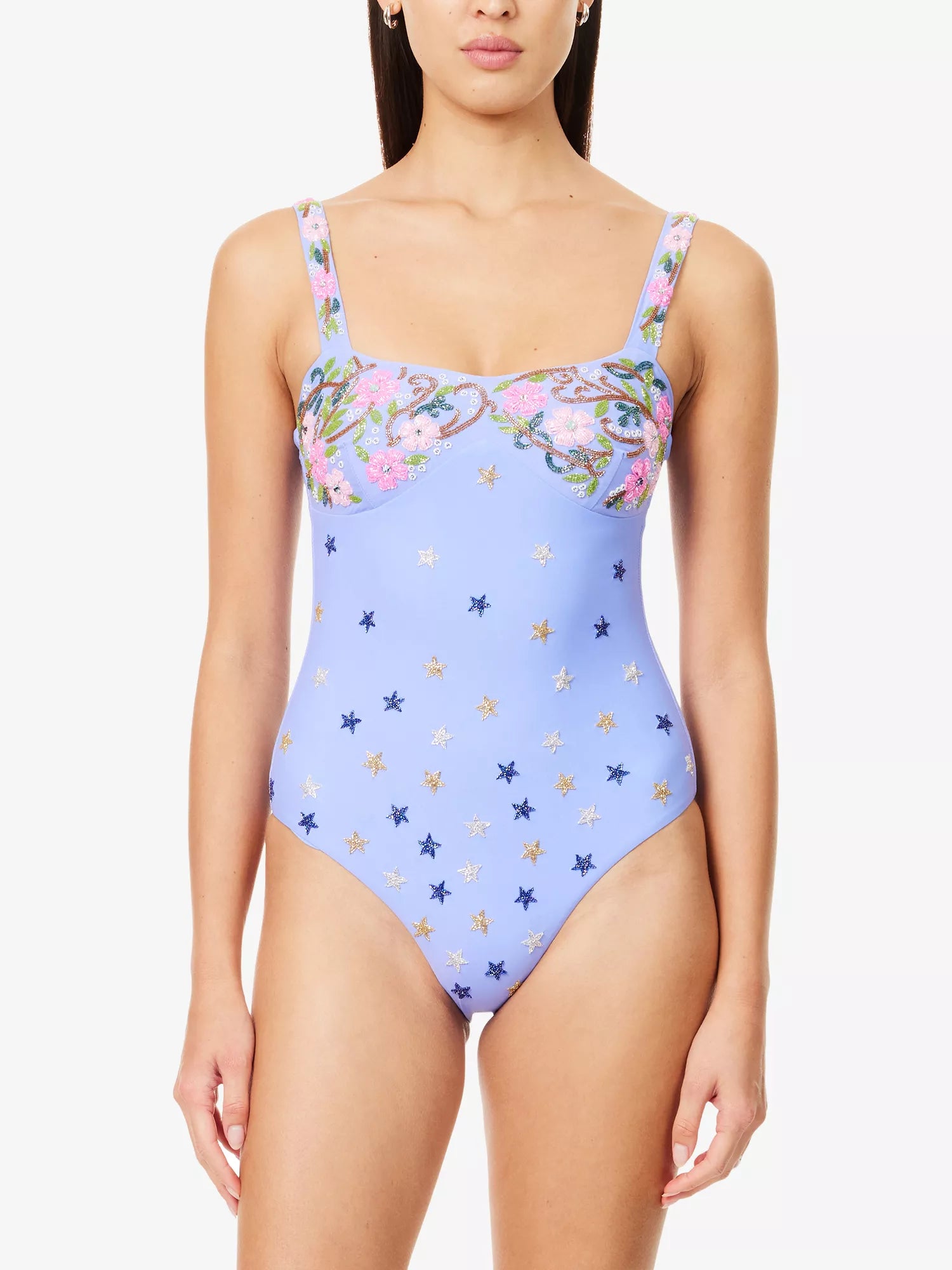 Oceanus Midnight Star Beaded Swimsuit