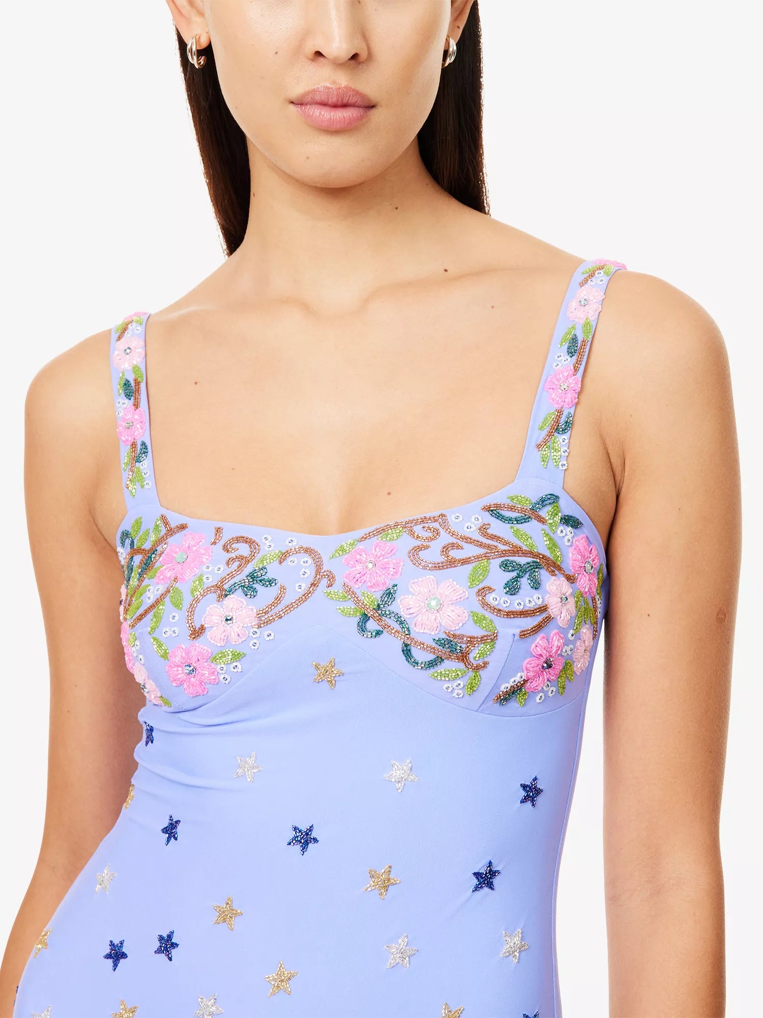 Oceanus Midnight Star Beaded Swimsuit