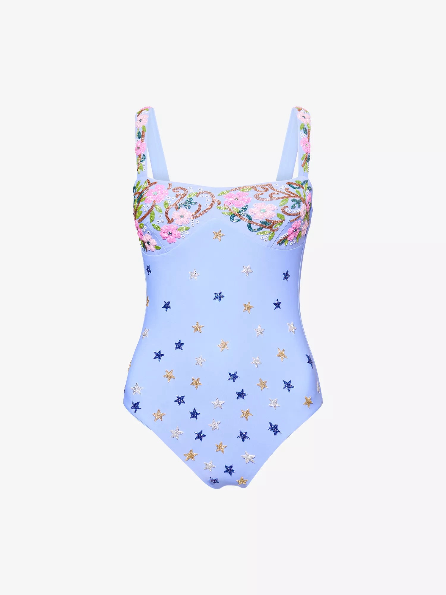 Oceanus Midnight Star Beaded Swimsuit