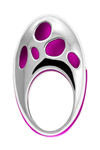 perspex and silver ring