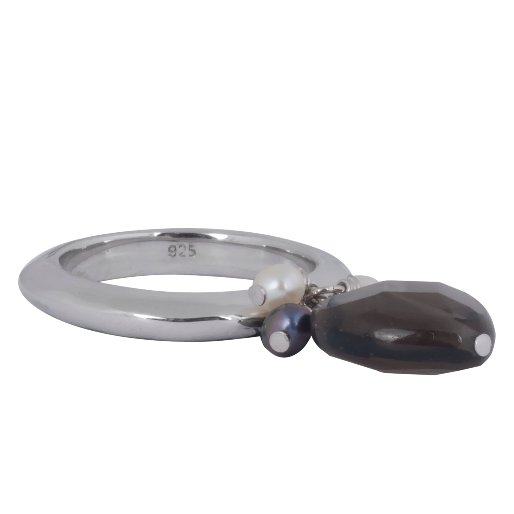 Smokey quartz ring