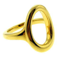 Hollow pebble ring