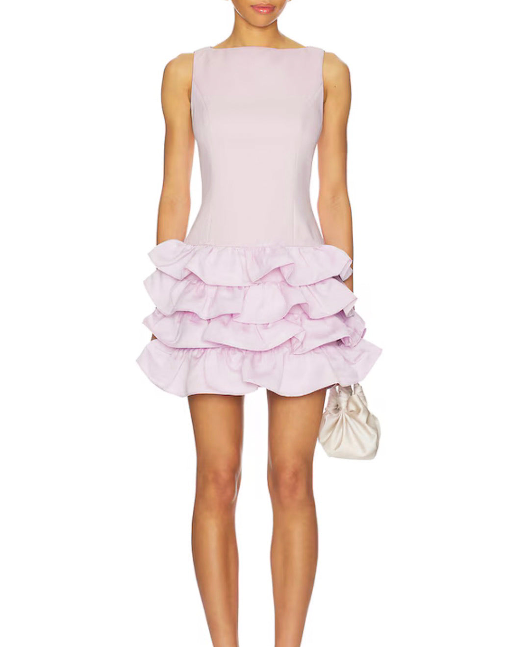 Elliatt Saphine Ruffle Mini Dress - Pink Size S/UK8