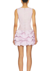 Elliatt Saphine Ruffle Mini Dress - Pink Size S/UK8