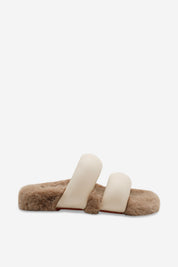 cream sandals