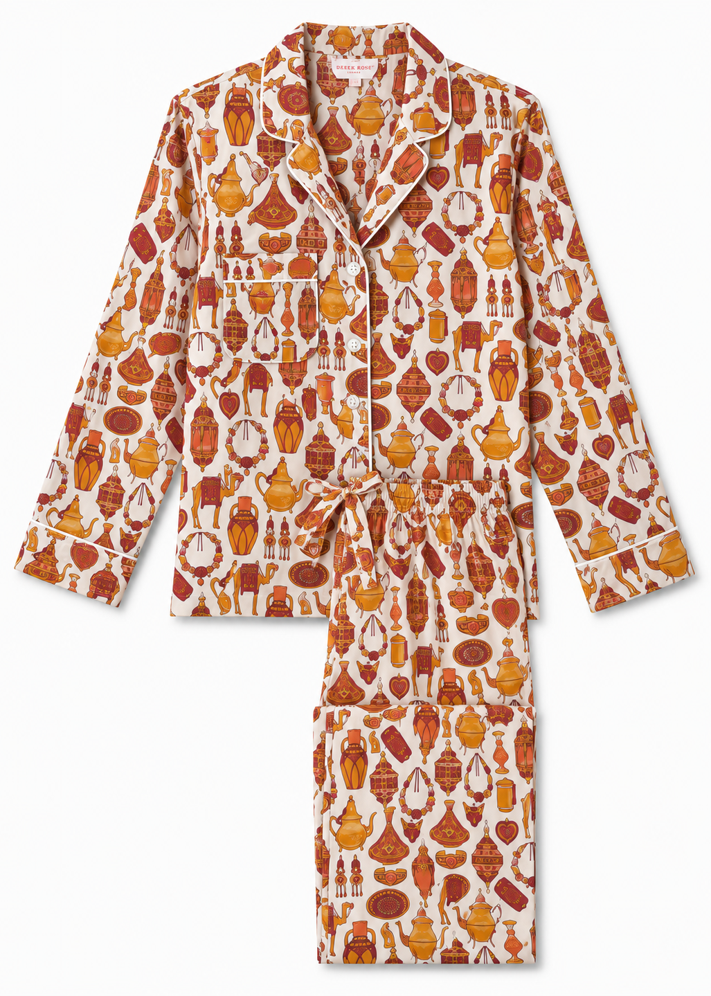 Derek Rose Women's Pyjamas - Gold