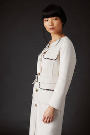 SKYLENCE - Lin Military Coat White - SAMPLE SALE LONDON 