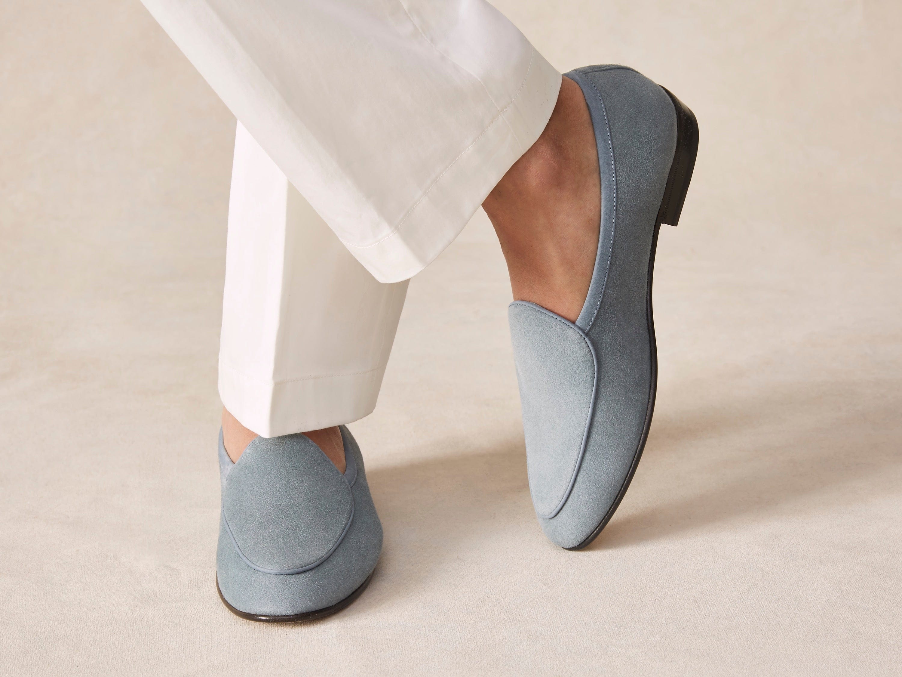 Sagan Classic Loafers in Thunder Blue Asteria Suede