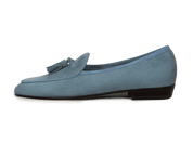 Sagan Classic Tassel Loafers in Thunder Blue Asteria Suede