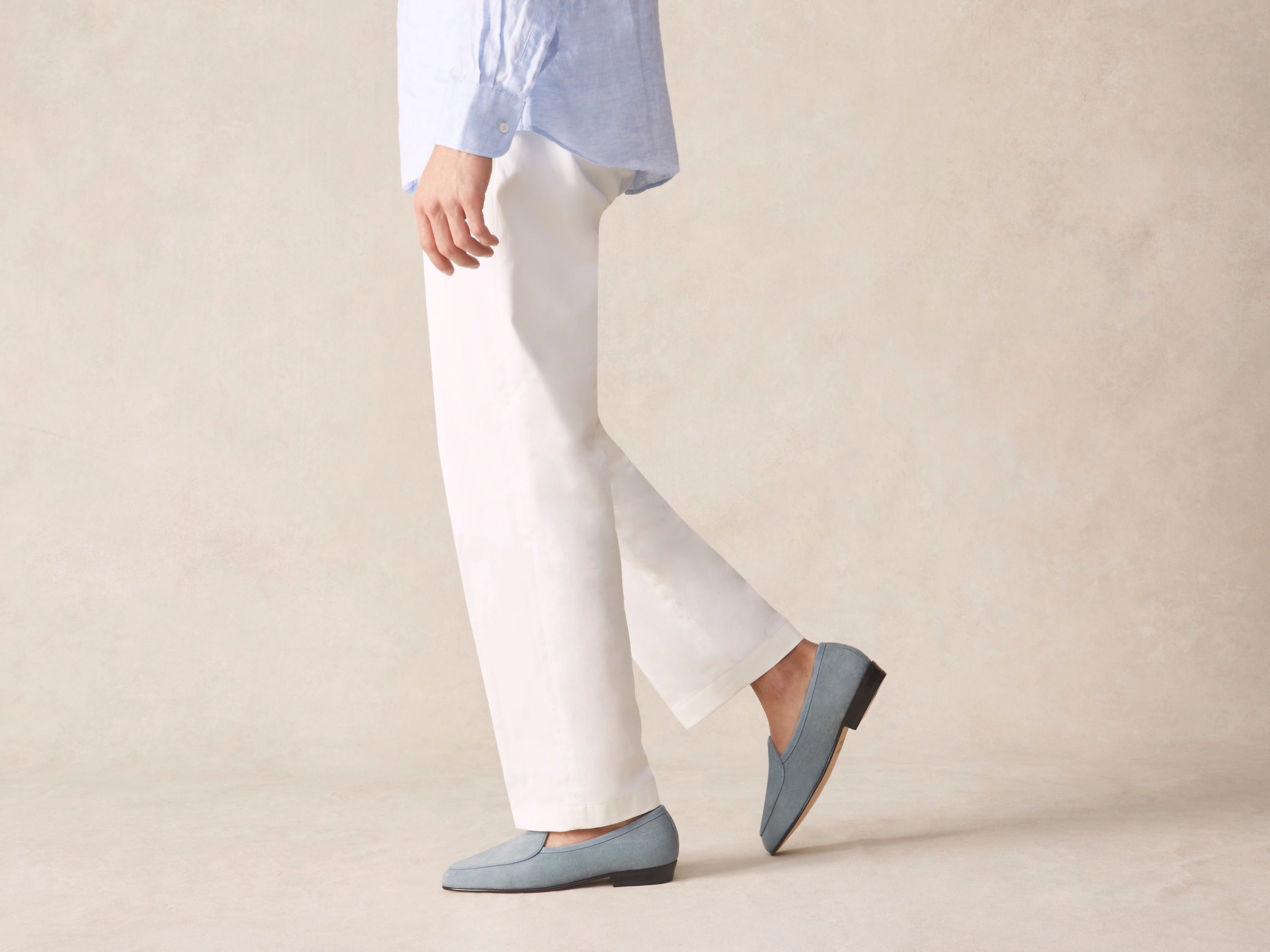 Sagan Classic Loafers in Thunder Blue Asteria Suede