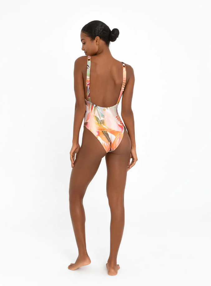 OndadeMar - Alysa Swimsuit - Horizon Palm Print - Sz SMALL