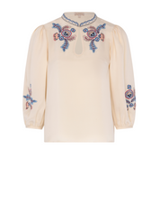 Lyra Silk Blouse - Ivory