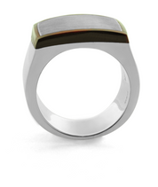 Tateossian Trojan Red Tiger Eye Ring (L Size)