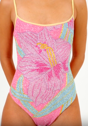Oceanus Tiffany Beaded Swimsuit