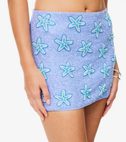 Oceanus Mia's Marina Beaded Mini Skirt
