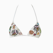 Oceanus Jellyfish Beaded Bikini Top