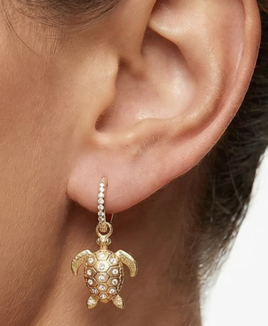 Oceanus Sea Turtle Sparkle Hoops