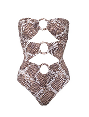 ALEXANDRA MIRO ANYA SWIMSUIT SNAKE